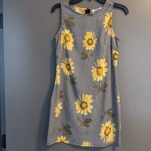 Vintage sunflower mini dress